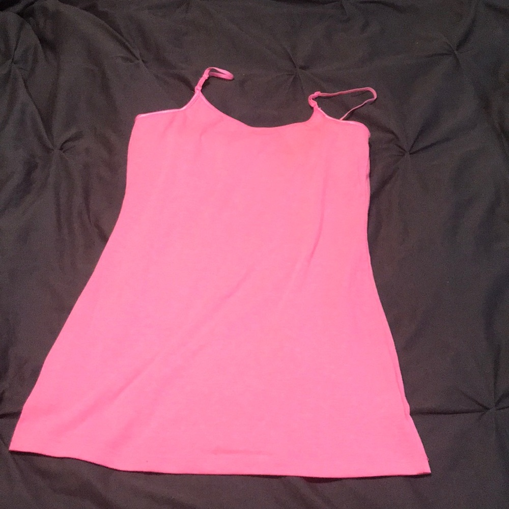 Long pink tank